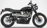 Complete Exhaust System Without Catalytic Converter And Without Sound Certification Tiger70 Stainless Steel - Zard Compatible With Triumph Street Scrambler 900 (2017-2023)