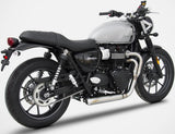 Complete Exhaust System Without Catalytic Converter And Without Sound Certification Cross Stainless Steel - Zard Compatible With Triumph Speed Twin 900 (2020-2023)