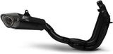 Complete Exhaust System Without Catalytic Converter And Without Sound Certification Titanium Black Endcap Carbon - Zard Compatible With Triumph Trident 660 (2021-2023)