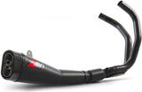 Complete Exhaust System Without Catalytic Converter And Without Sound Certification Steel Black Endcap Carbon - Zard Compatible With Yamaha Xsr 700 (2014-2023)