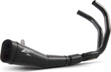 Complete Exhaust System Without Catalytic Converter And Without Sound Certification Steel Black - Zard Compatible With Yamaha Xsr 700 (2014-2023)