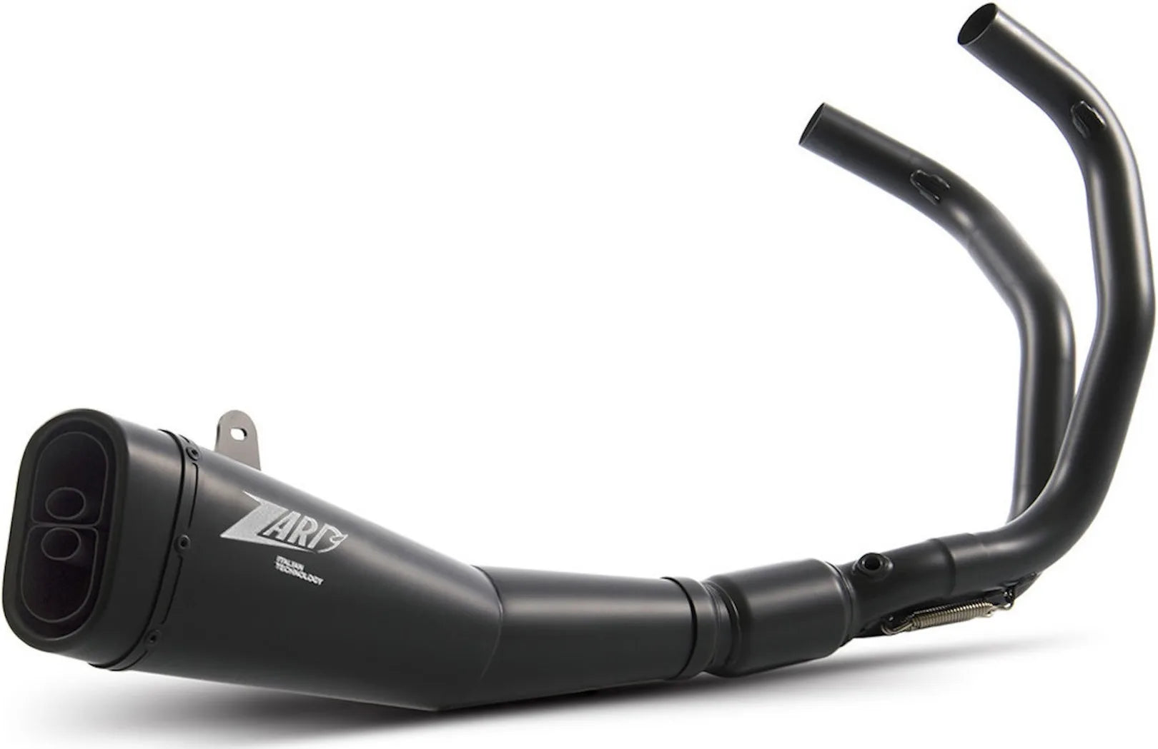 Complete Exhaust System Without Catalytic Converter And Without Sound Certification Steel Black - Zard Compatible With Yamaha Xsr 700 (2014-2023)