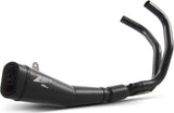 Complete Exhaust System Without Catalytic Converter And Without Sound Certification Steel Black - Zard Compatible With Yamaha Xsr 700 (2014-2023)