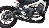 Complete Exhaust System Without Catalytic Converter And Without Sound Certification Steel Black - Zard Compatible With Yamaha Mt-09 (2013-2016)