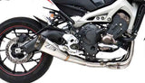 Complete Exhaust System Without Catalytic Converter And Without Sound Certification Stainless Steel - Zard Compatible With Yamaha Mt-09 (2013-2016)