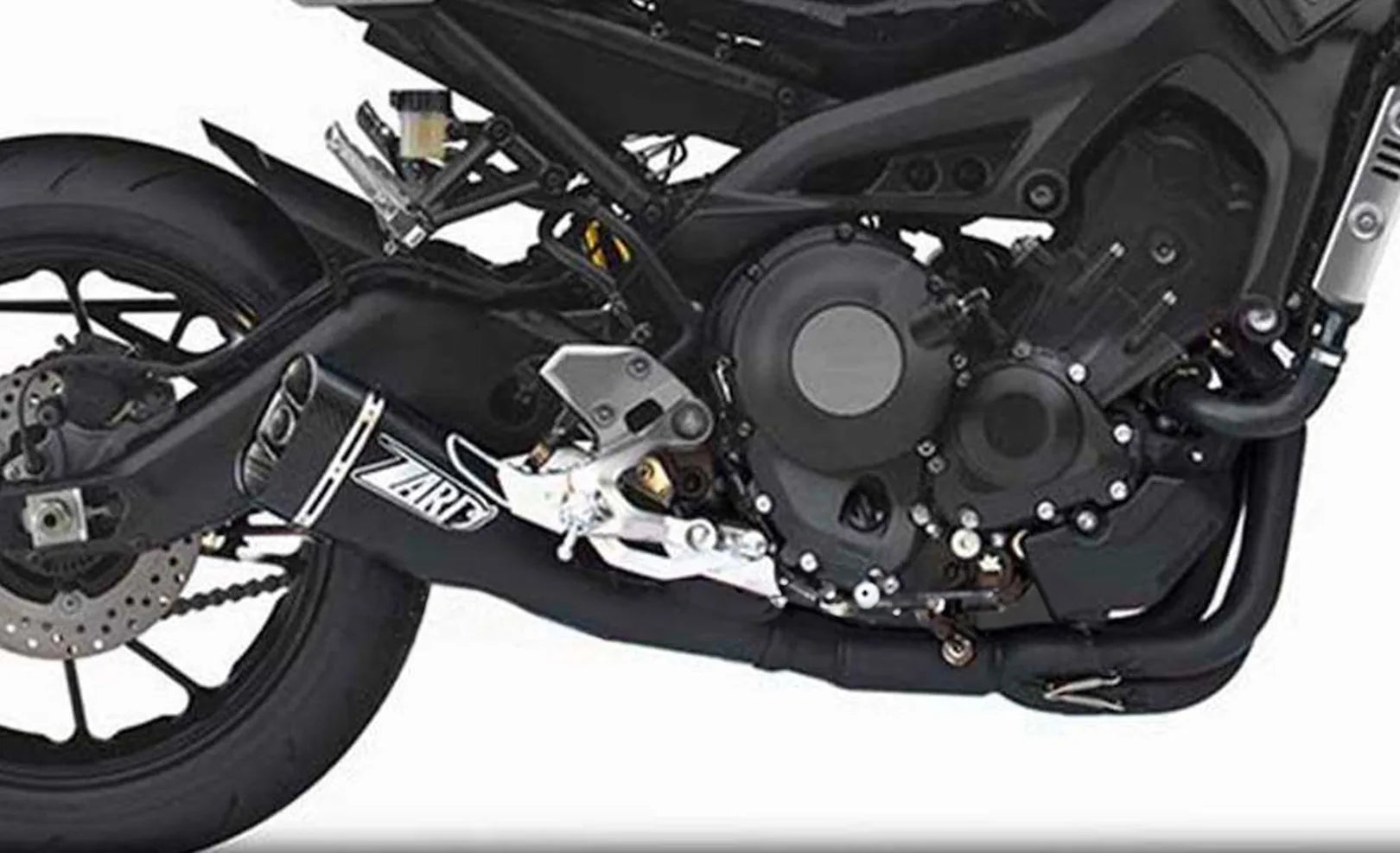 Complete Exhaust System Without Catalytic Converter And Without Sound Certification Steel Black - Zard Compatible With Yamaha Xsr 900 (2016-2020)