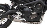 Complete Exhaust System Without Catalytic Converter And Without Sound Certification Stainless Steel Endcap Carbon - Zard Compatible With Yamaha Mt-09 (2017-2020)