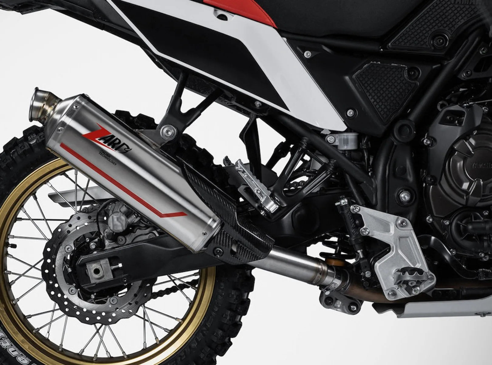 Complete Exhaust System Without Catalytic Converter And Without Sound Certification Sabbia Stainless Steel - Zard Compatible With Yamaha Ténéré 700 (2021-2023)