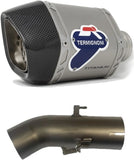 Exhaust Tip Without Sound Certification Relevance D70 Titanium Carbon Cap - Termignoni Compatible With Kawasaki Z 900 (2017-2020)