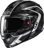 Flip-Up Motorcycle Helmet Hjc Rpha 91 Carbon P.I.M. Evo Carbon (Carbon Fiber) Mc5 Lagos Size 07 S