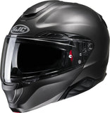 Flip-Up Motorcycle Helmet Hjc Rpha 91 P.I.M. Evo (Carbon-Aramid/Fiberglass/Natural Fiber) Semi Flat Titanium Size 11 Xxl