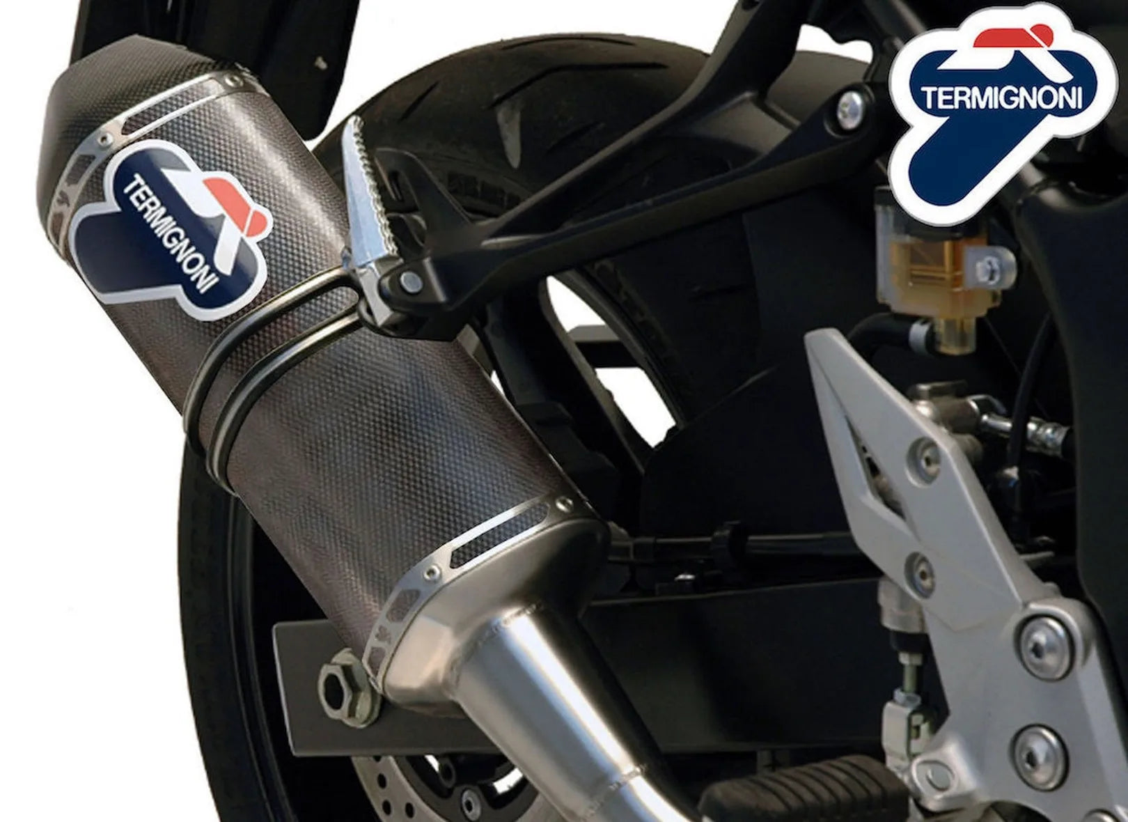 Exhaust Tip With Noise Certification Relevance Poppy Carbon Cap - Termignoni Compatible With Suzuki Gsr 750 (2011-2019)