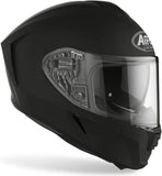 Full-Face Motorcycle Helmet Airoh Spark 2 - Sp211 Thermoplastic Hrt Matte Black Color Size Xl