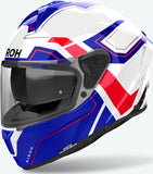 Full-Face Motorcycle Helmet Airoh Spark 2 - Sp2D18 Thermoplastic Hrt Blue Red Glossy Dart Size Xl