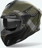 Full-Face Motorcycle Helmet Airoh Spark 2 - Sp2D70 Thermoplastic Hrt Matte Military Green Dart Size M