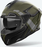 Full-Face Motorcycle Helmet Airoh Spark 2 - Sp2D70 Thermoplastic Hrt Matte Military Green Dart Size L