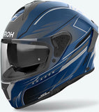 Full-Face Motorcycle Helmet Airoh Spark 2 - Sp2Sh18 Thermoplastic Hrt Matte Blue Shadow Size S