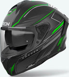 Full-Face Motorcycle Helmet Airoh Spark 2 - Sp2Sh33 Thermoplastic Hrt Matte Green Shadow Size M