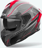 Full-Face Motorcycle Helmet Airoh Spark 2 - Sp2Sh55 Thermoplastic Hrt Gloss Red Shadow Size Xxl