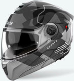 Flip-Up Motorcycle Helmet Airoh Specktre - Specg16 Thermoplastic Hrt Gloss Grey Groove Size Xs