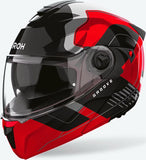Flip-Up Motorcycle Helmet Airoh Specktre - Specg55 Thermoplastic Hrt Gloss Red Groove Size Xs