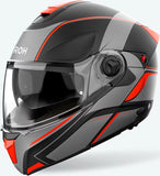 Flip-Up Motorcycle Helmet Airoh Specktre - Specl32 Thermoplastic Hrt Matte Orange Leaf Size L