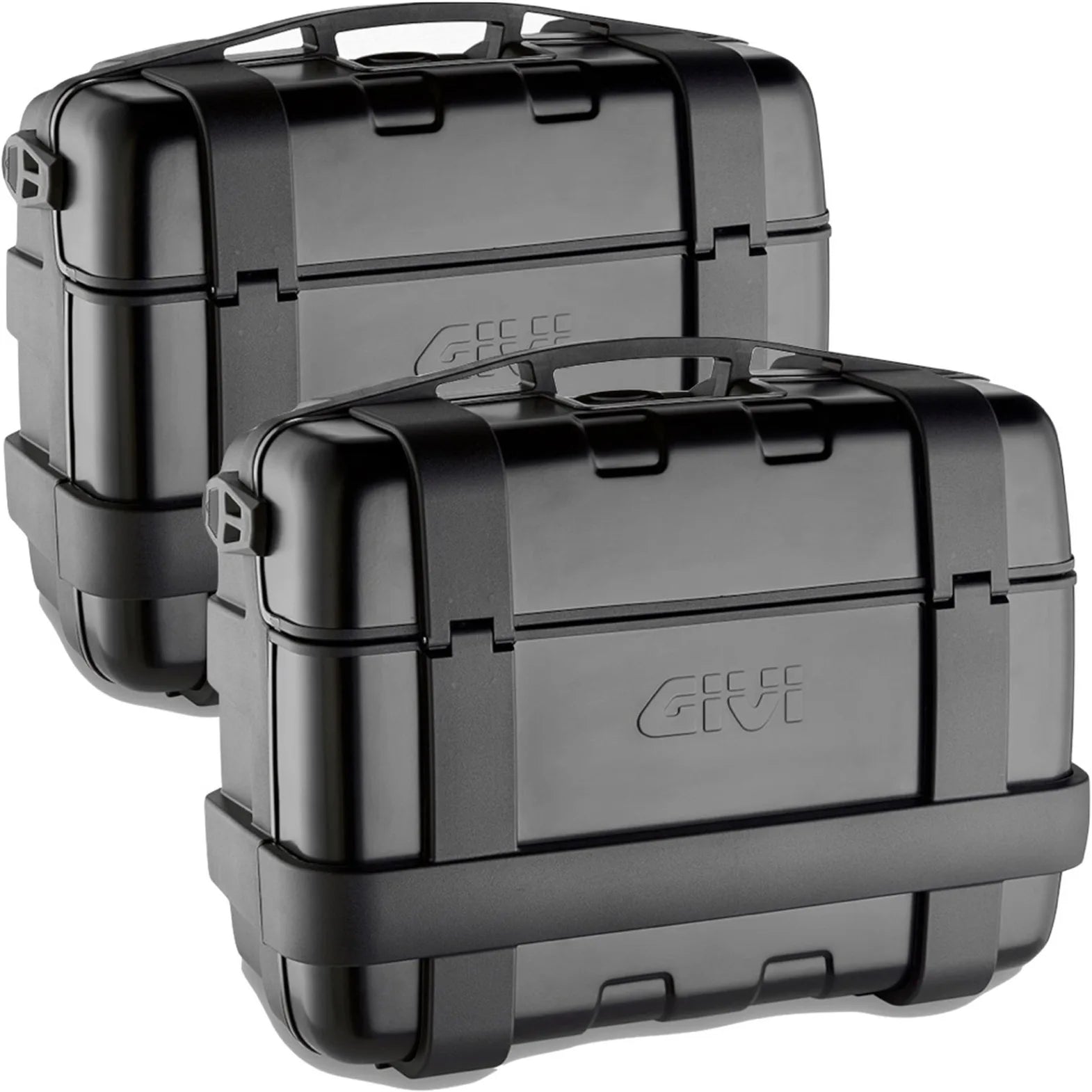 Monokey Trekker Black Side Cases - 66 Lt Trekker Aluminium - Givi Compatible With Ktm 1290 Super Adventure R (2021-2024)