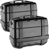 Monokey Trekker Black Side Cases - 66 Lt Trekker Aluminium - Givi Compatible With Honda Crf 1100 L Africa Twin (2020-2023)