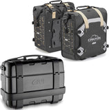 Trekker Canyon Black Top Case + Side Bags - 103 Lt Trekker Canyon Technopolymer - Givi Compatible With Suzuki Gsr 600 (2006-2011)