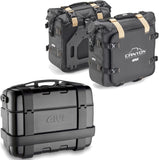 Trekker Canyon Black Top Case + Side Bags - 83 Lt Trekker Canyon Technopolymer - Givi Compatible With Yamaha Fz-6 - Fazer (2004-2006)