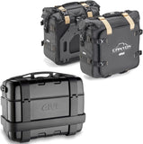 Trekker Canyon Black Top Case + Side Bags - 83 Lt Trekker Canyon Technopolymer - Givi Compatible With Suzuki Gsr 600 (2006-2011)