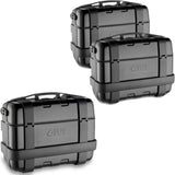 Trekker Black Top Case + Side Cases - 99 Lt Trekker Aluminium - Givi Compatible With Yamaha Tracer 900 - Gt (2018-2020)