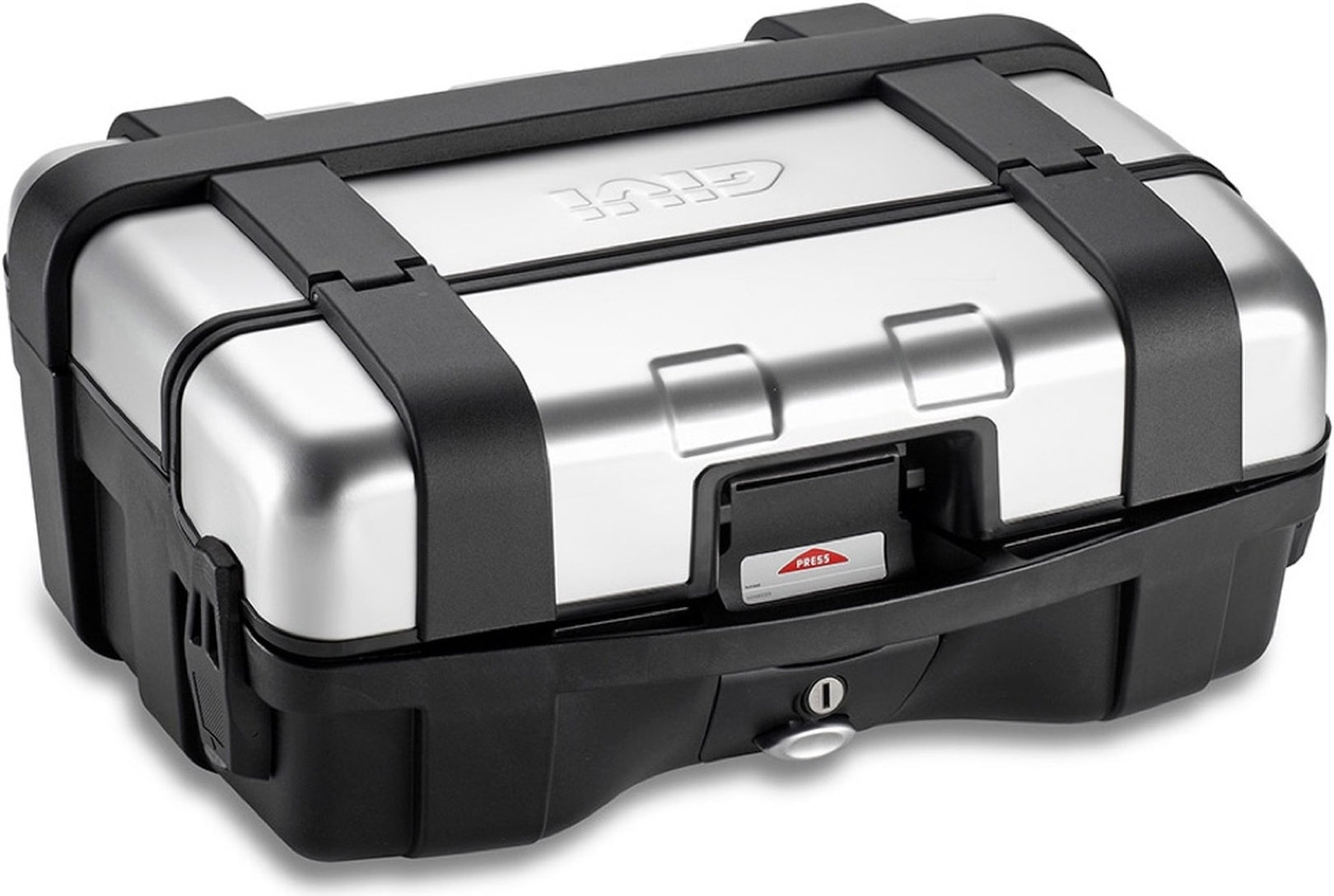 Monokey Trekker Aluminium Top Case - 33 Lt Trekker Aluminium - Givi Compatible With Sym Joymax 300 Z+ (2021-2024)