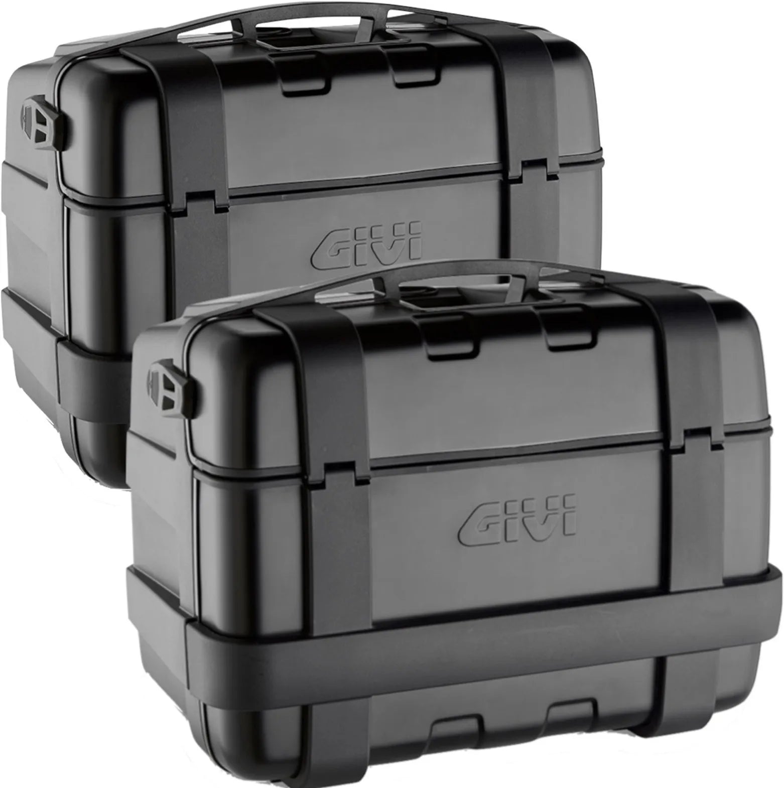 Monokey Trekker Black Side Cases - 92 Lt Trekker Aluminium - Givi Compatible With Ktm 790 Adventure (2023-2025)