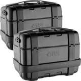 Monokey Trekker Black Side Cases - 92 Lt Trekker Aluminium - Givi Compatible With Ktm 790 Adventure (2019-2020)