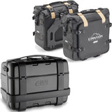 Trekker Canyon Black Top Case + Side Bags - 96 Lt Trekker Canyon Technopolymer - Givi Compatible With Yamaha Fz-6 - Fazer (2004-2006)