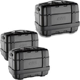 Trekker Black Top Case + Side Cases - 138 Lt Trekker Aluminium - Givi Compatible With Honda Nc 700 S (2012-2013)