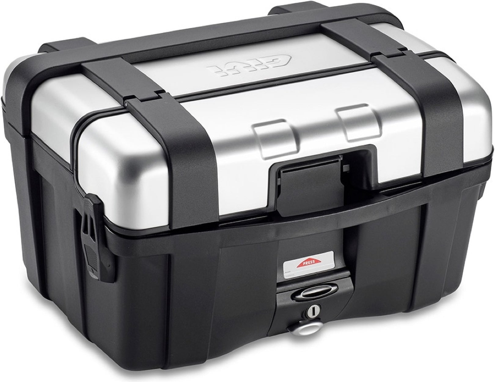 Monokey Trekker Aluminium Top Case - 46 Lt Trekker Aluminium - Givi Compatible With Sym Cruisym 300 (2017-2024)