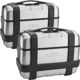 Monokey Trekker Side Cases - 92 Lt Trekker Aluminium - Givi Compatible With Ktm 790 Adventure R (2019-2020)
