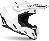 Off-Road Motorcycle Helmet Airoh Twist 3 - Tw314 Thermoplastic Hrt Gloss White Color Size S