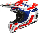 Off-Road Motorcycle Helmet Airoh Twist 3 - Tw3Di18 Thermoplastic Hrt Blue Red Gloss Dynasty Size L