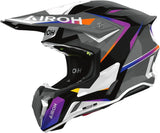Off-Road Motorcycle Helmet Airoh Twist 3 - Tw3H38 Thermoplastic Hrt Gloss Hustle Size S