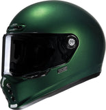 Full-Face Motorcycle Helmet Hjc V10 Advanced Fiberglass Composite Deep Green Size 11 Xxl