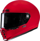 Full-Face Motorcycle Helmet Hjc V10 Advanced Fiberglass Composite Deep Red Size 09 L