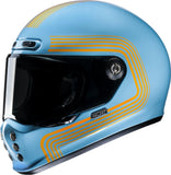 Full-Face Motorcycle Helmet Hjc V10 Advanced Fiberglass Composite Mc27 Foni Size 10 Xl