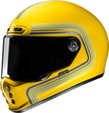 Full-Face Motorcycle Helmet Hjc V10 Advanced Fiberglass Composite Mc3 Foni Size 10 Xl