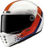 Full-Face Motorcycle Helmet Hjc V10 Advanced Fiberglass Composite Mc21 Fq20 Retro Size 06 Xs