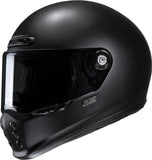 Full-Face Motorcycle Helmet Hjc V10 Advanced Fiberglass Composite Semi Flat Black Size 06 Xs
