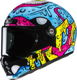 Full-Face Motorcycle Helmet Hjc V10 Advanced Fiberglass Composite Mc28 Squeeze Size 11 Xxl