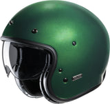 Urban Motorcycle Helmet Hjc V31 Advanced Fiberglass Composite Deep Green Size 10 Xl